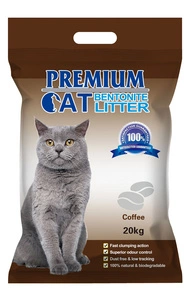 Premium Cat Clumping Bentonite Litter - Káva pro kočky 20 kg