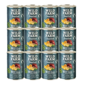Wild Farm Superfood Beef 12x400 g bezobilné krmivo pro psy