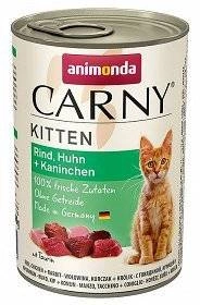 ANIMONDA Carny Kitten chuť: hovězí, kuřecí a králičí 400g