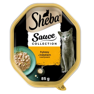 SHEBA® Sauce Speciale 85g s krůtím masem a zeleninou - vlhké krmivo v omáčce
