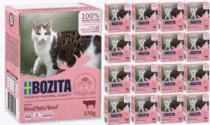 Bozita Cat kousky v omáčce hovězí Tetrapak 16x370g