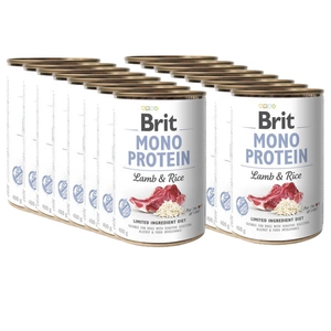 BRIT MONO PROTEIN LAMB &amp; BROWN RICE 18x400g