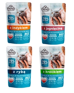 Frendi kousky v jemné omáčce Směs příchutí 24x100g