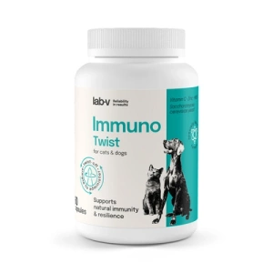 Lab-v Immuno Twist - podpora přirozené imunity a vitality pro psy a kočky 60 twist off kapslí