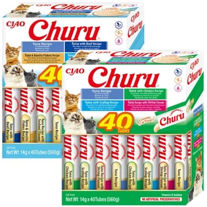 INABA Churu pro kočky – Mix chutí 2x(40x14g)