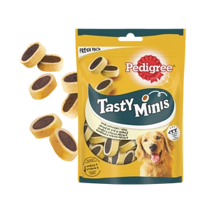 Pedigree Tasty Bites Cheesy Bites se sýrem a hovězím 140g