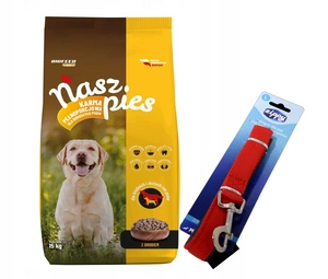 Nasz Pies Krmivo pro psy s drůbežím masem 15kg + Vodítko pro psa ZDARMA