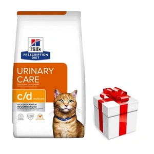 HILL'S PD Prescription Diet Feline c/d Multicare Chicken 8kg + překvapení pro kočku ZDARMA