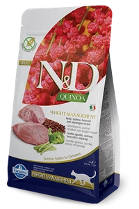 N&D GF Quinoa Cat Weight Management Lamb & Broccoli 1,5 kg