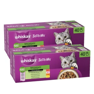 WHISKAS TASTY MIX mokré krmivo pro kočky Výběr šéfkuchaře v omáčce 80 x 85 g
