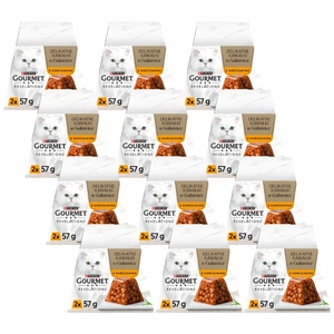GOURMET Revelations Delikátní kousky v želé s kuřecím masem 12x(2x57g)