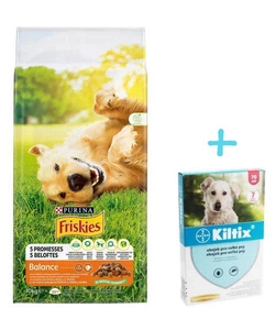 PURINA Friskies Balance 15kg + + Obojek Kiltix 70 cm