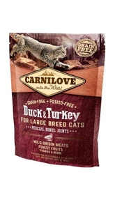 CARNILOVE Cat Duck &amp; Turkey pro velká plemena 400 g