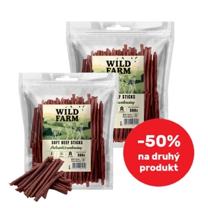 WILD FARM hovězí tyčinky 2x500g pamlsky pro psy