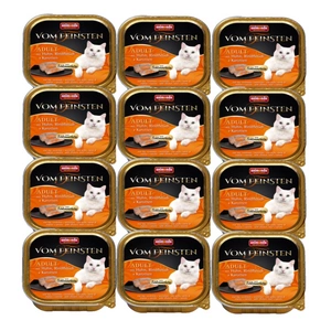 Animonda Cat Vom Feinsten Adult s náplní: kuřecí, hovězí a mrkví 12x100g