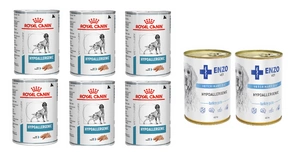 ROYAL CANIN Hypoallergenic DR21 6x400g konzerva + ENZO VET Hypoallergenic hypoalergenní dieta s krůtím masem pro psy 2x400g