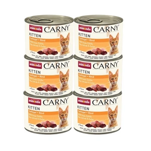 ANIMONDA Cat Carny Kitten příchuť: drůbeží a hovězí 6x200g