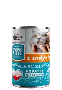 Frendi kousky v jemné krůtí omáčce 6x400g pro kočky